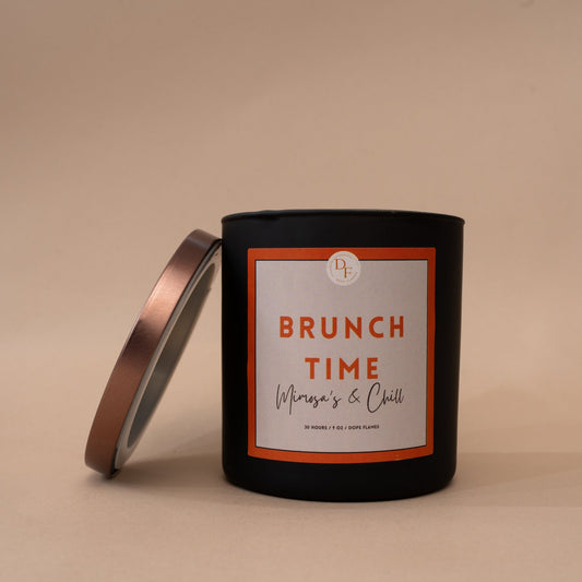 Indulge in the pleasure of a luxurious brunch experience with Brunch Time: Mimosa's & Chill! The sparkling citrus scent and burst of Mandarin orange and mimosa will refresh the senses and fill the room with warmth and joy. Enjoy this unique blend of aromas with a wooden wick, perfect for any occasion.